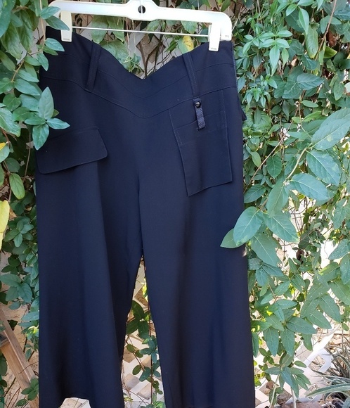 PEOPLE LIKE FRANK BLACK HIGH WAISTED WIDE - Picture 2 of 4